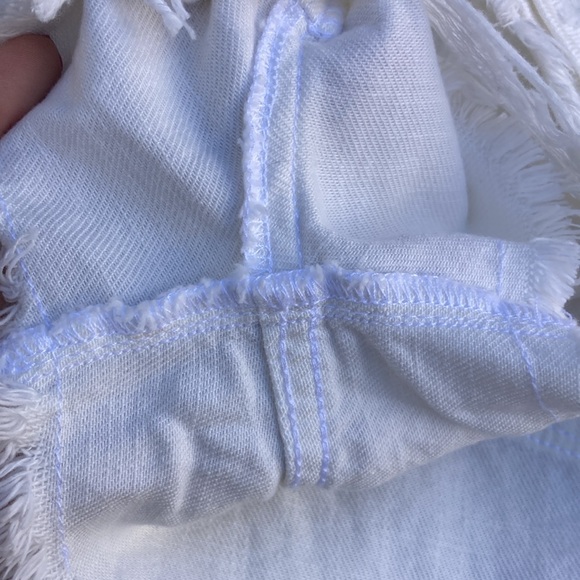 NWT 🐲💙 We The Free Spring White Frayed Hem Short - Picture 13 of 14